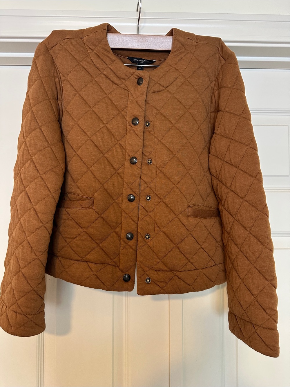 Banana Republic Quilted Brown Short Jacket